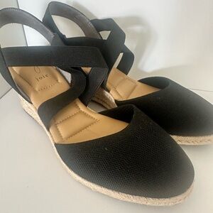 Joie Black Crisscross Espadrilles